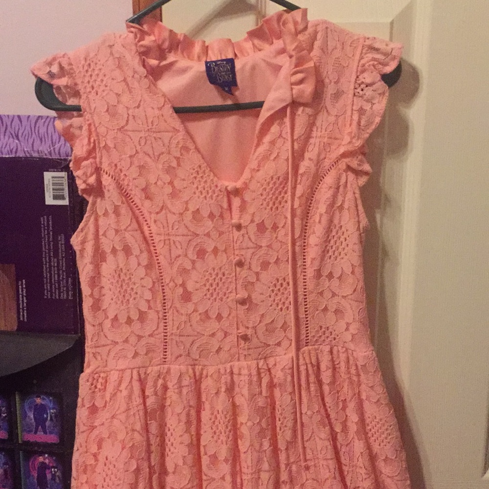 Pink lace dress